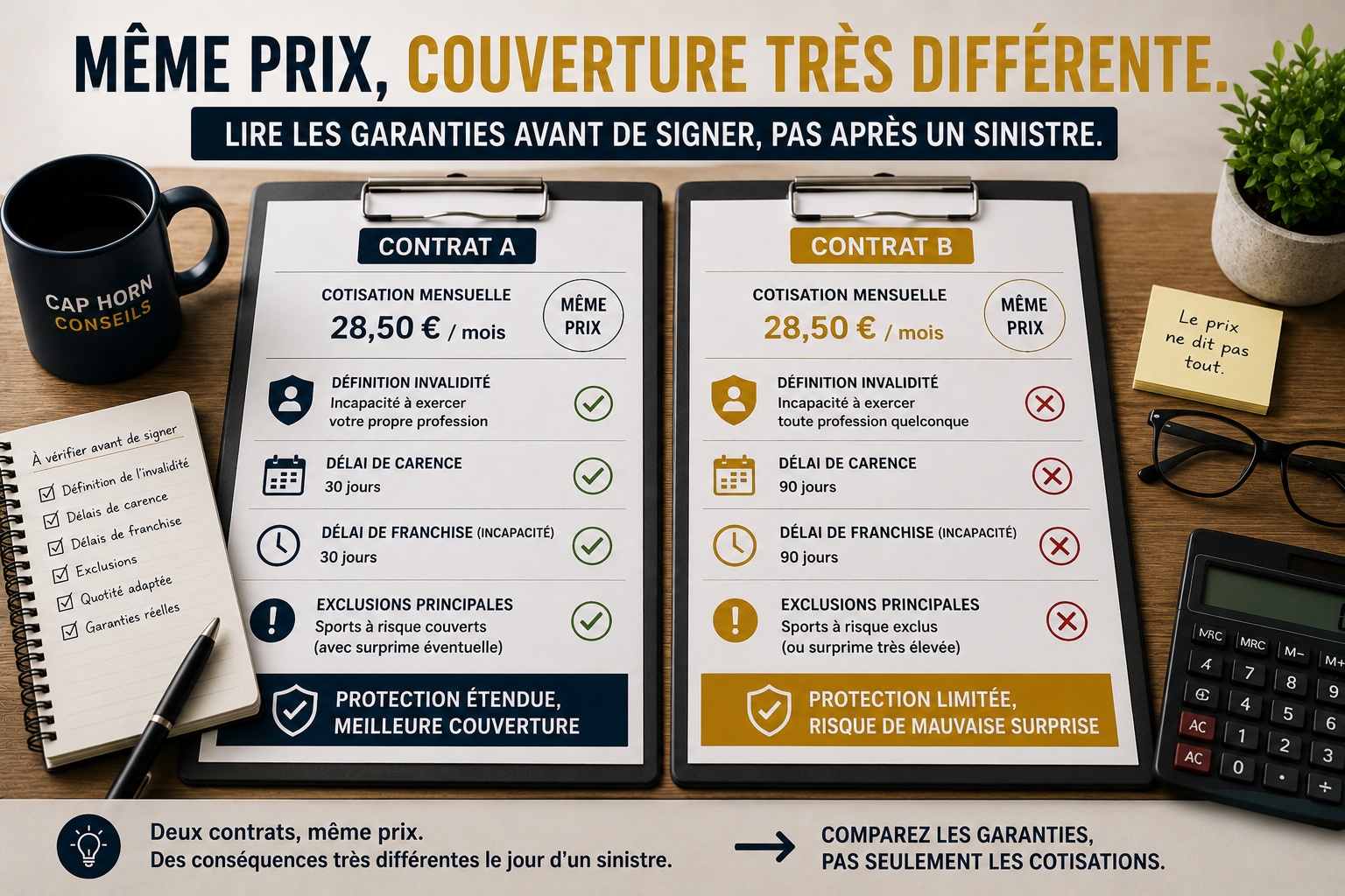 Pourquoi deux assurances peuvent couvrir le même prêt de manière très différente?