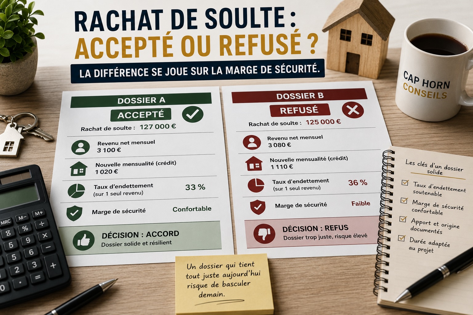 Pourquoi certains rachats de soulte sont acceptés ou refusés ?