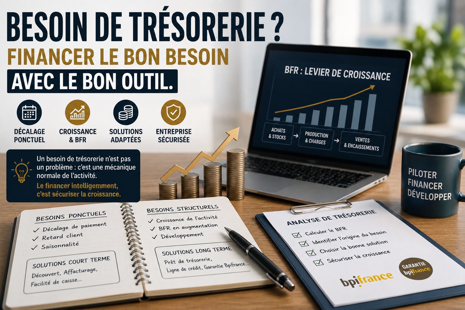 Comment financer un besoin de trésorerie sans se fragiliser ?