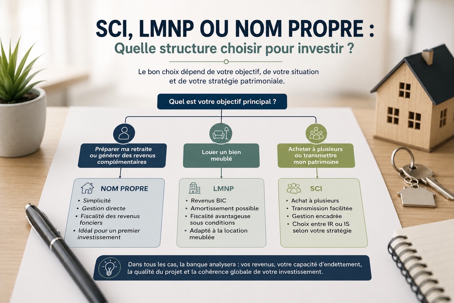 Comment choisir entre SCI, LMNP et investissement en nom propre ?