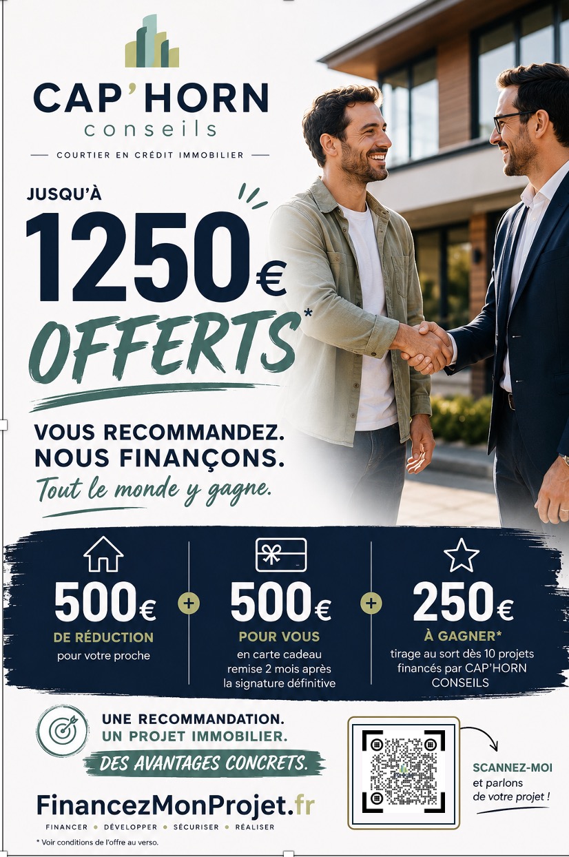 Parrainage crédit immobilier : jusqu'à 1 250 € d'avantages pour vous et votre proche